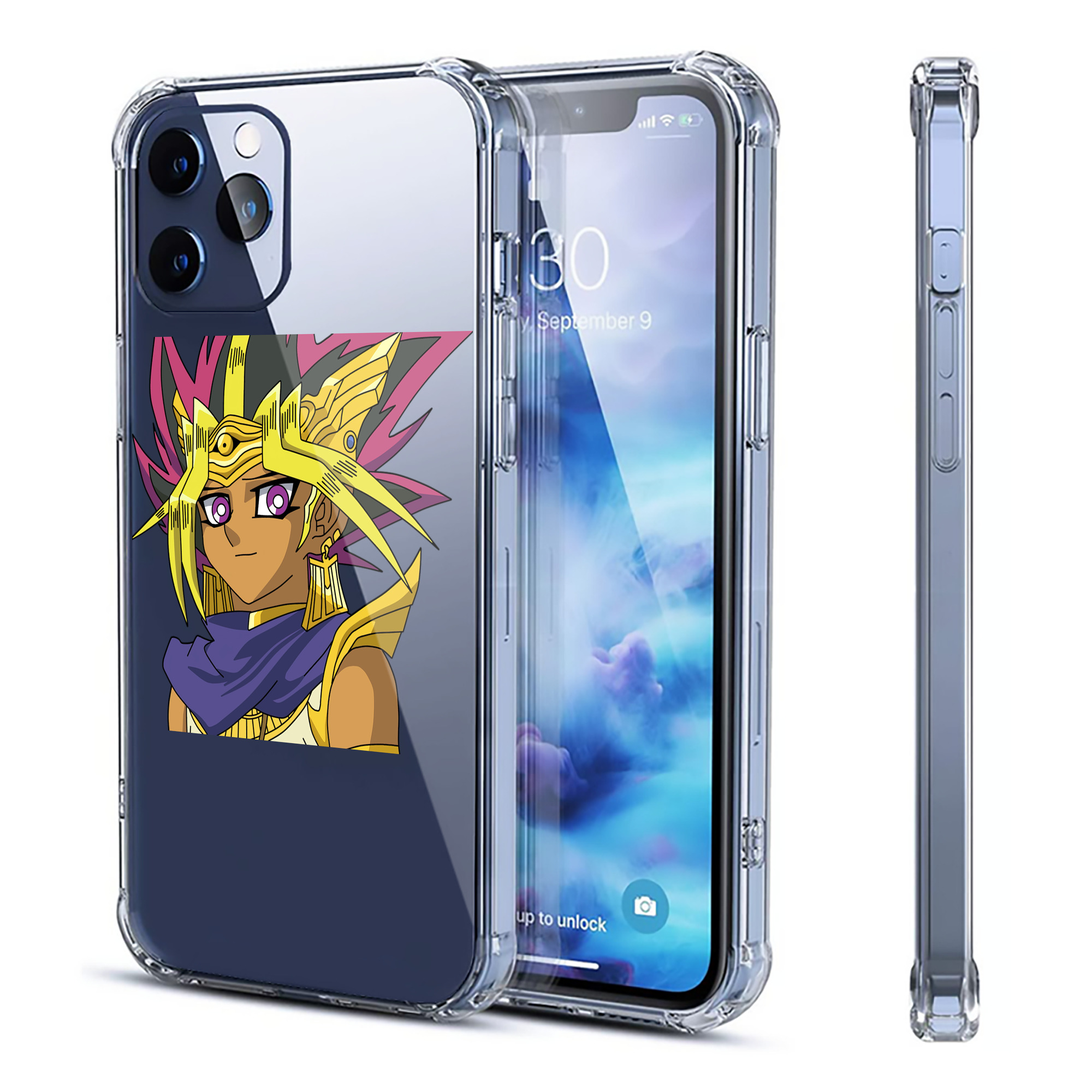（画像用） 遊☆戯☆王 Yu-Gi-Oh! 【iPhone 12シリーズ対応】透明スマホケース（クリアソフトケース）